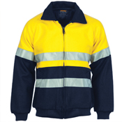 HiVis Two Tone Bluey Bomb er Jacket with CSR R/Tape