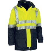 4 in 1 HiVis Two Tone Breathable Jacket with Vest and 3M R/Tape