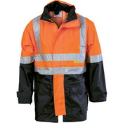 HiVis Two Tone Breathable Rain Jacket with 3M R/ Tape