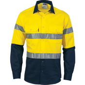 HiVis Cool-Breeze Cotton Shirt with Generic
R/Tape - Long sleeve
