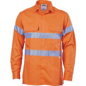 HiVis Cool-Breeze Cotton Shirt with 3M 8906
R/Tape - Long sleeve